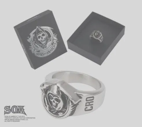 Sons Of Anarchy Grim Reaper Stainless Steel Ring