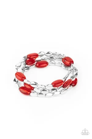 Sorry to Burst Your BAUBLE Red Paparazzi Bracelet