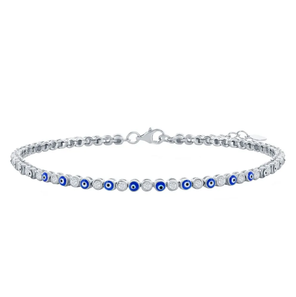 Sparkle Evil Eye Tennis Bracelet