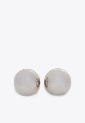 Spherical Curve Stud Earrings