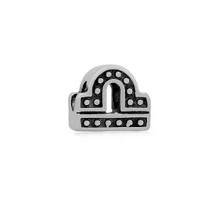 Stainless Steel Libra Symbol Charm