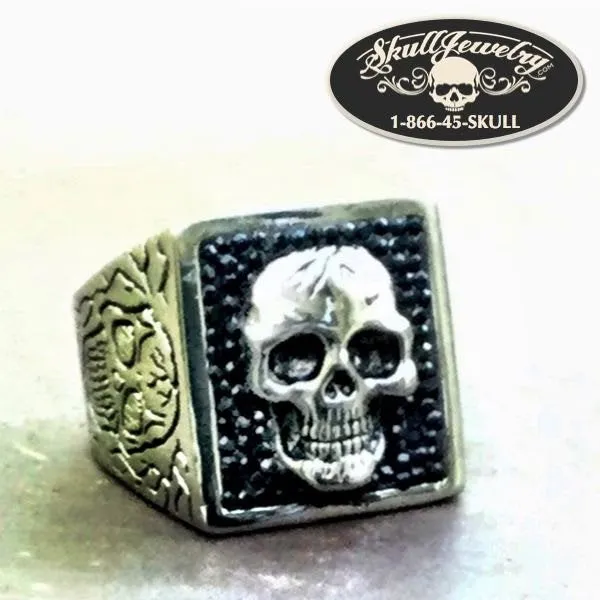 'Stand Back' Skull Ring (#573)