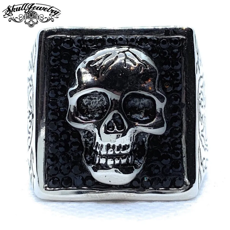 'Stand Back' Skull Ring (#573)