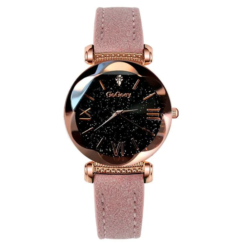 Star Crystal cut female watch
