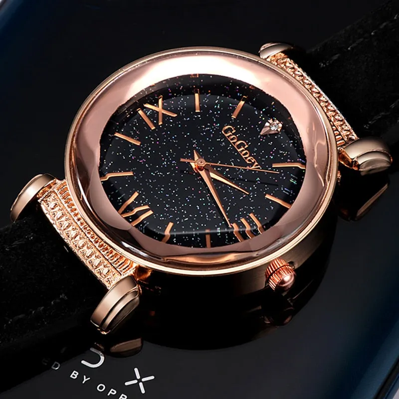 Star Crystal cut female watch
