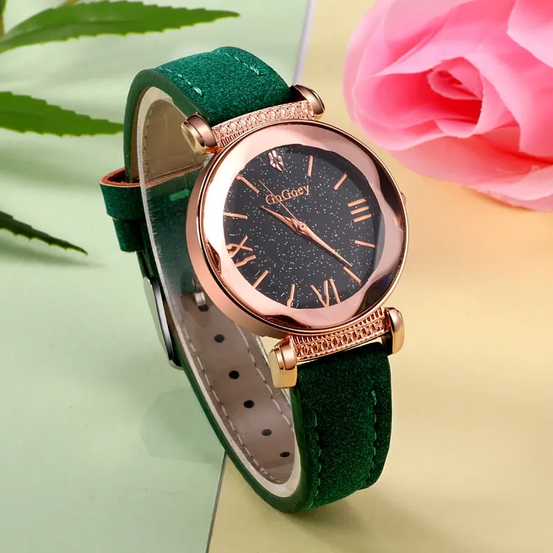 Star Crystal cut female watch