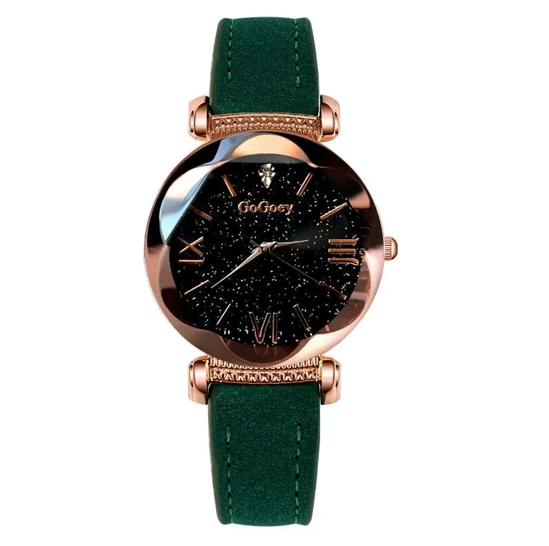 Star Crystal cut female watch
