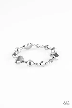 Starry-Eyed Elegance Silver Paparazzi Bracelet