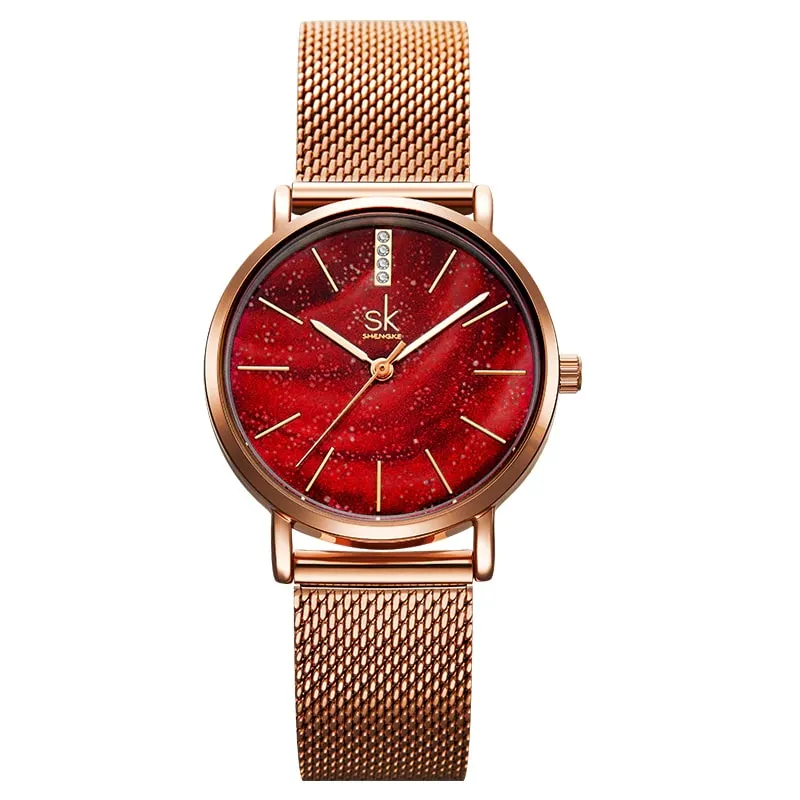 Starry Sky Patterned Women's Watch