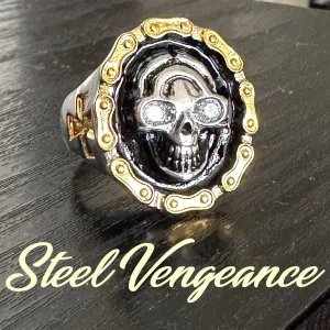 'Steel Vengeance' Skull Ring (#341)