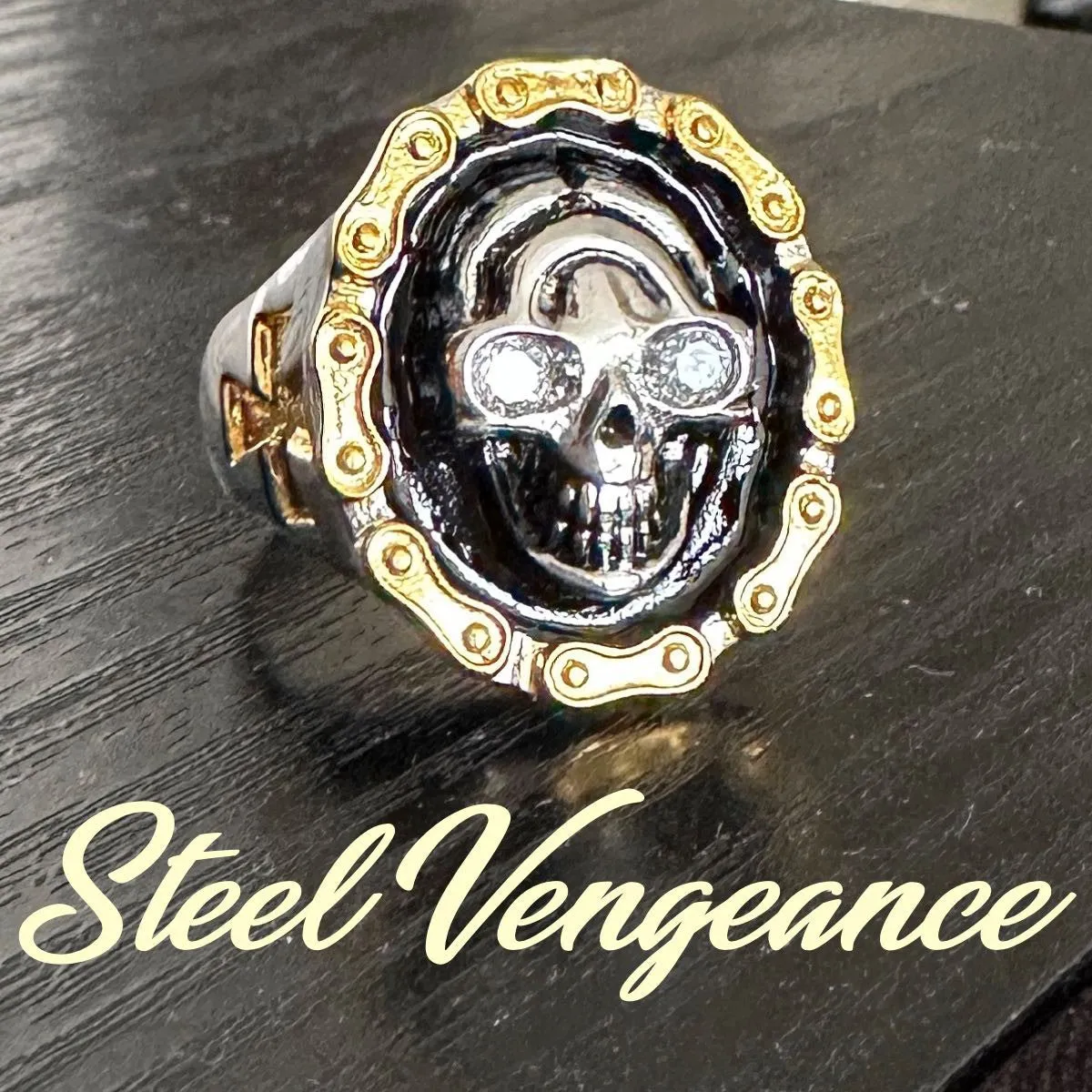 'Steel Vengeance' Skull Ring (#341)