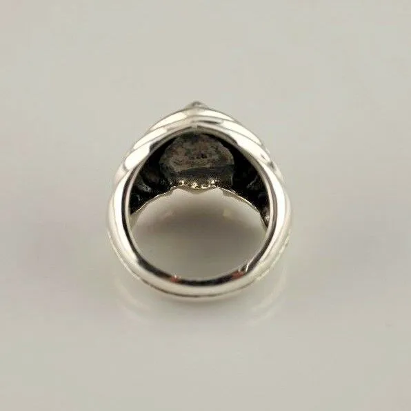 STERLING .925 SILVER CHRISTIAN CROSS RING