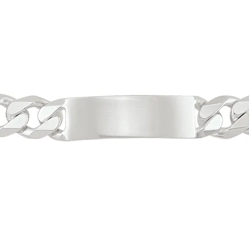 Sterling Silver (13mm) Curb ID Bracelet 8.5"