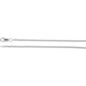 Sterling Silver 1.8mm Wheat 7" Chain