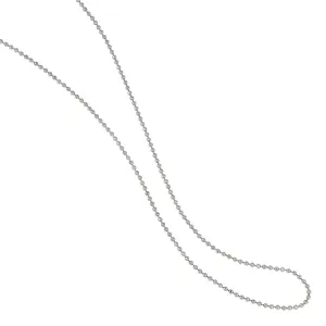 Sterling Silver 18" Diamond Cut Bead Chain