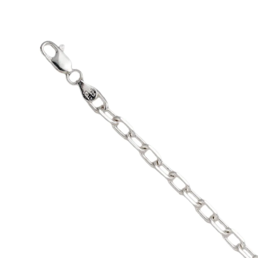 Sterling Silver 20" Diamond Cut Cable Chain | 4.5mm