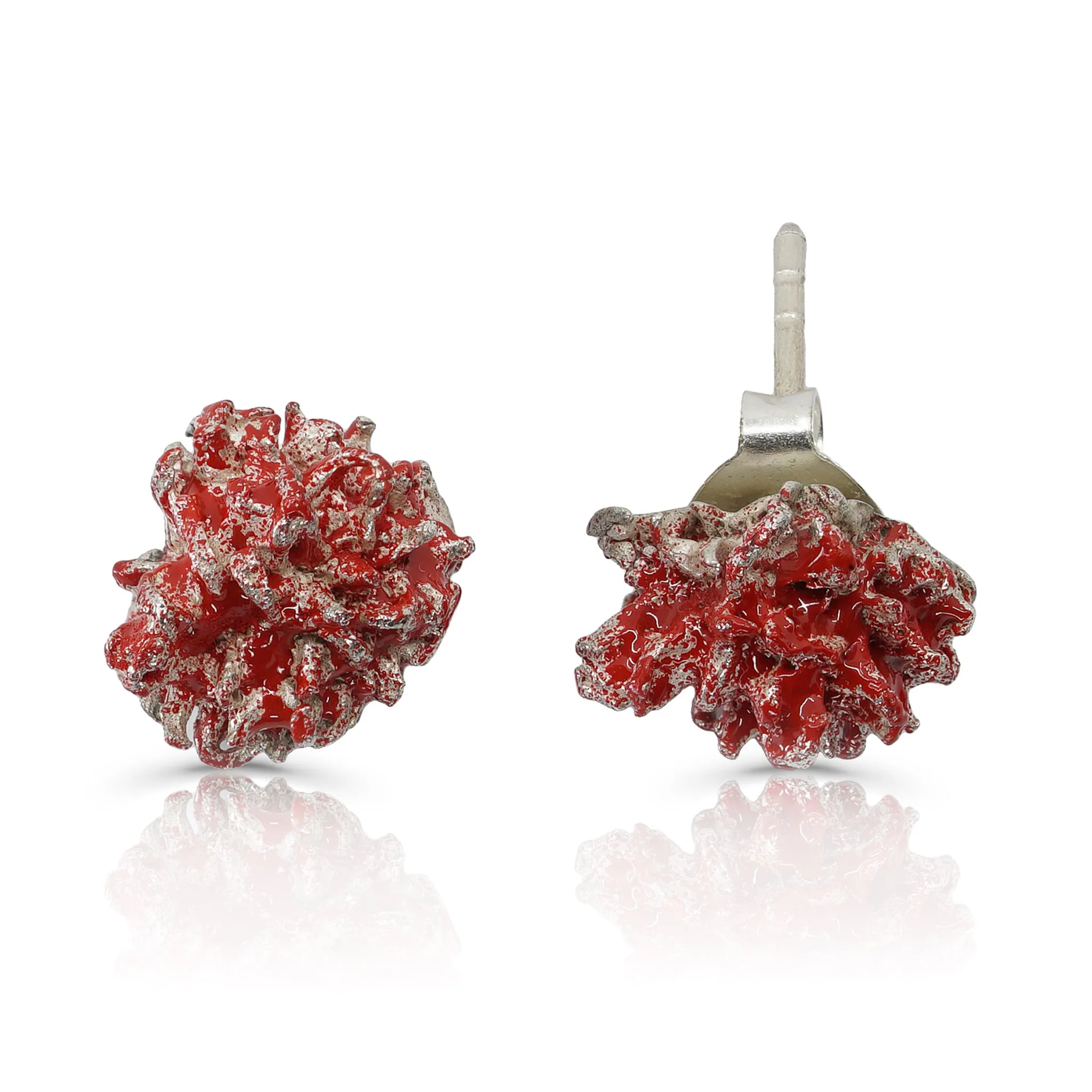 Sterling Silver and Patina Liquidambar Earrings