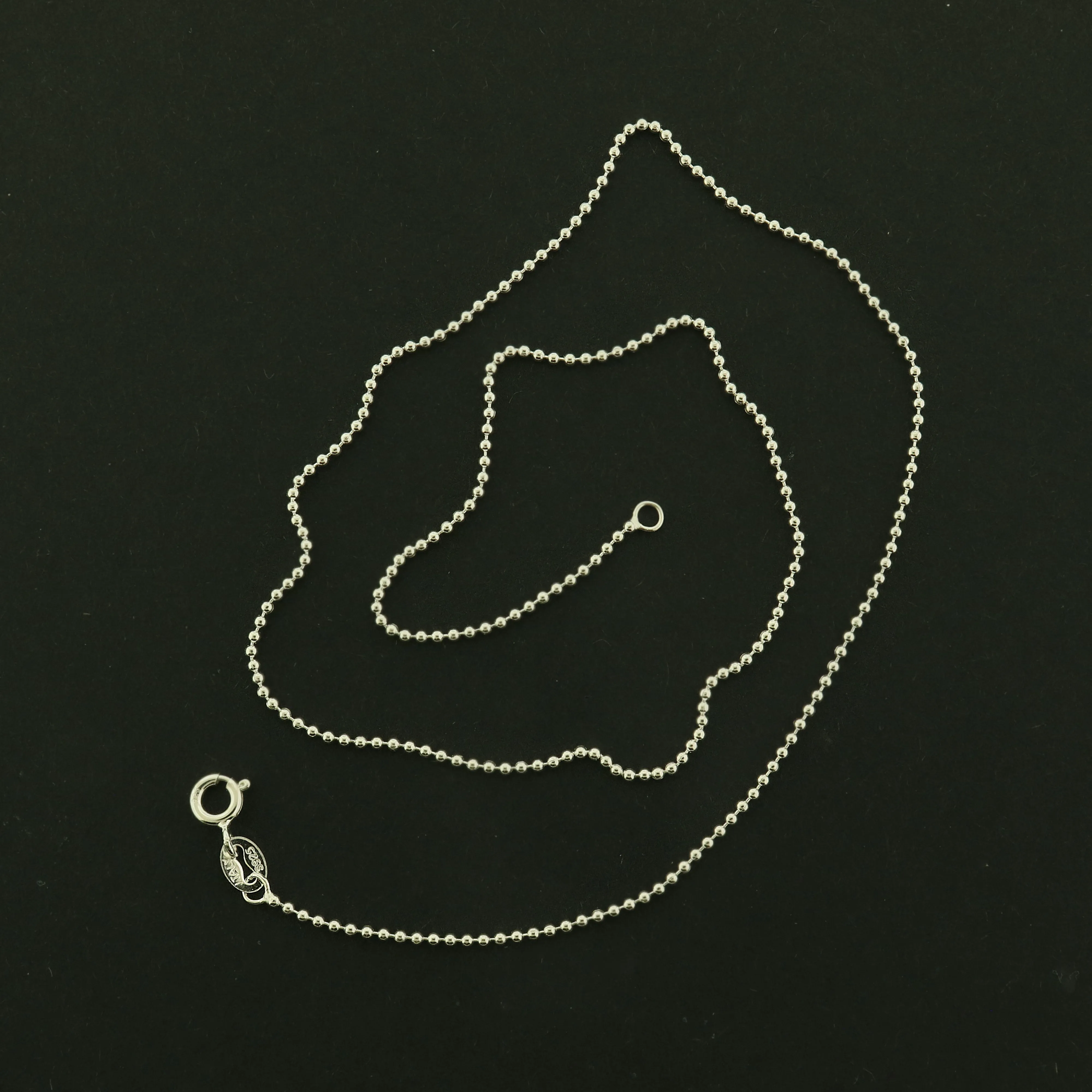 Sterling Silver Ball Chain Necklace - 1.2mm Thick - Choose Your Size!