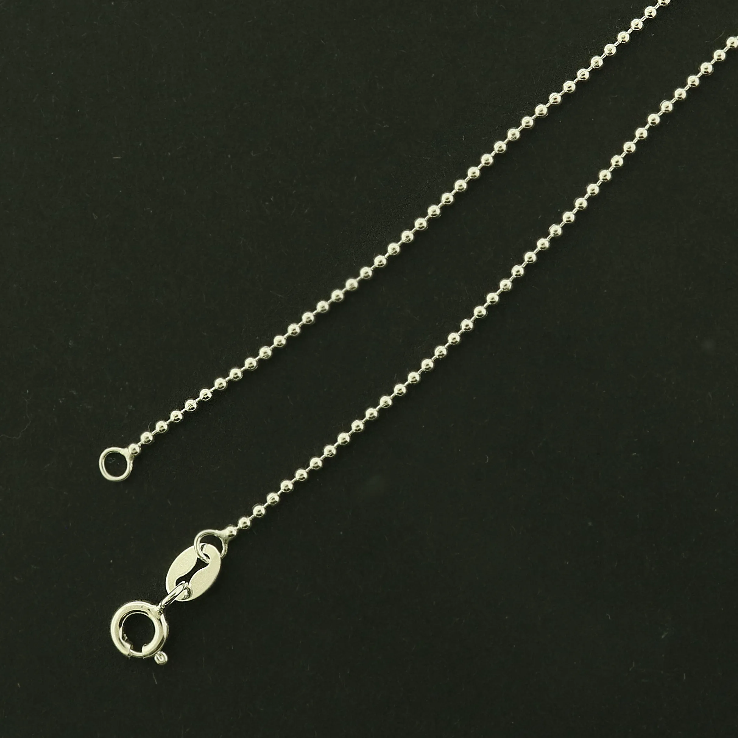 Sterling Silver Ball Chain Necklace - 1.2mm Thick - Choose Your Size!