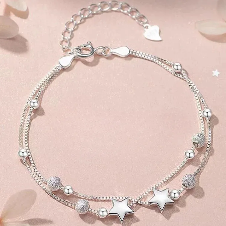 Sterling Silver Beads Charm Bracelets For Women Luxury Hollow Adjustable Lucky Ball Bracelet Wedding Party Fine Jewelry Gift