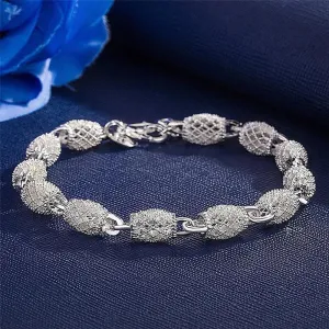 Sterling Silver Beads Charm Bracelets For Women Luxury Hollow Adjustable Lucky Ball Bracelet Wedding Party Fine Jewelry Gift