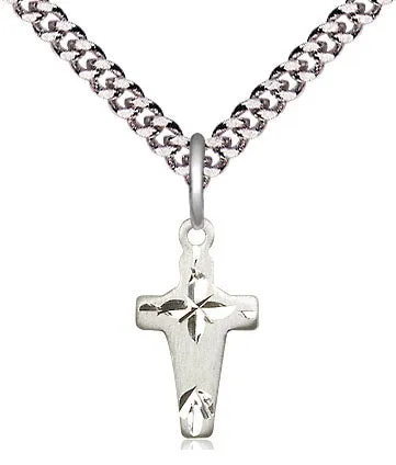 Sterling Silver Cross Pendant on a Sterling Silver Chain