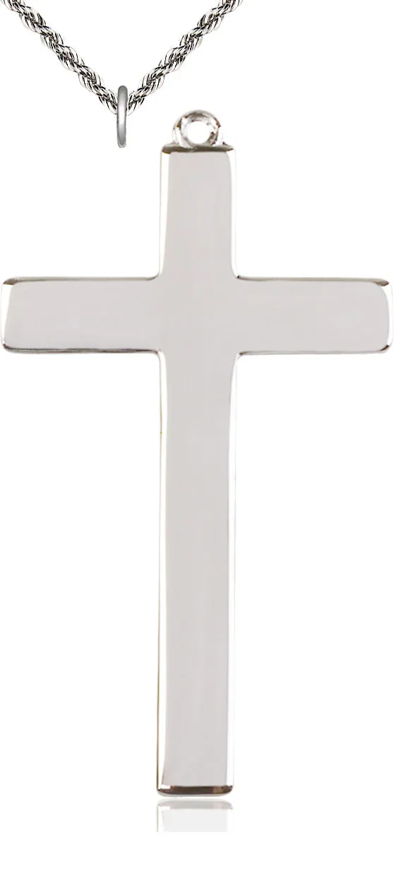 Sterling Silver Cross Pendant on a Sterling Silver Chain