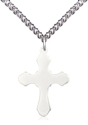 Sterling Silver Cross Pendant on a Sterling Silver Chain