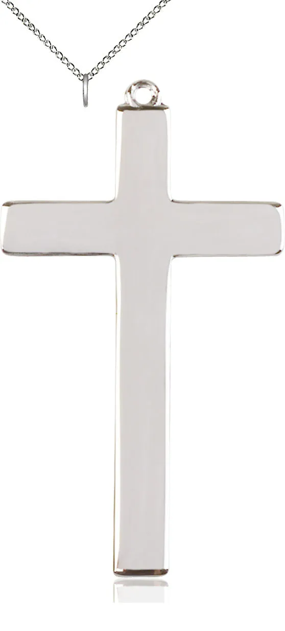 Sterling Silver Cross Pendant on a Sterling Silver Chain