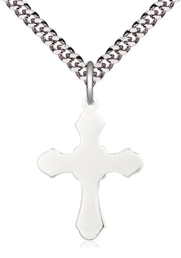 Sterling Silver Cross Pendant on a Sterling Silver Chain