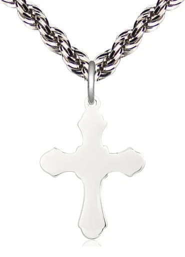 Sterling Silver Cross Pendant on a Sterling Silver Chain