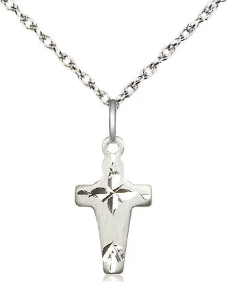 Sterling Silver Cross Pendant on a Sterling Silver Chain