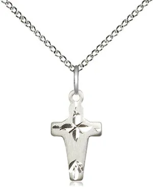 Sterling Silver Cross Pendant on a Sterling Silver Chain