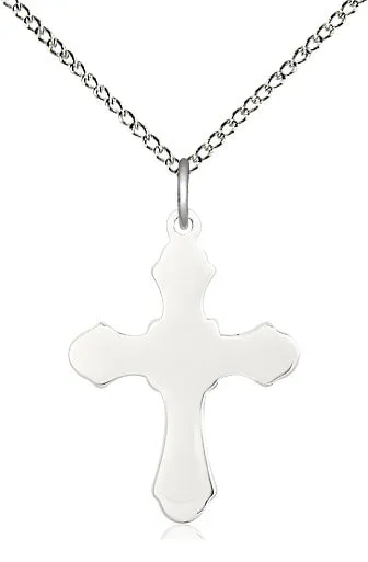 Sterling Silver Cross Pendant on a Sterling Silver Chain