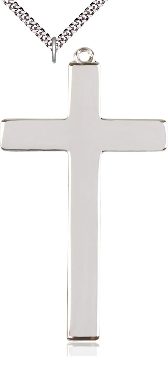 Sterling Silver Cross Pendant on a Sterling Silver Chain