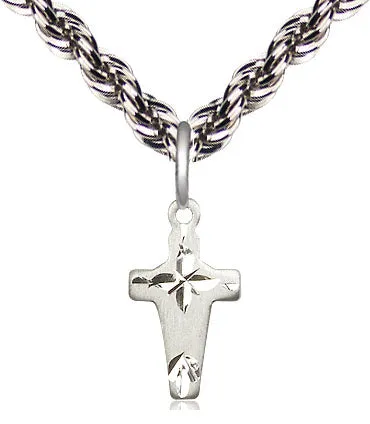 Sterling Silver Cross Pendant on a Sterling Silver Chain