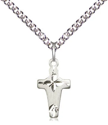 Sterling Silver Cross Pendant on a Sterling Silver Chain