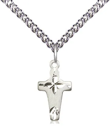 Sterling Silver Cross Pendant on a Sterling Silver Chain