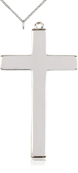 Sterling Silver Cross Pendant on a Sterling Silver Chain