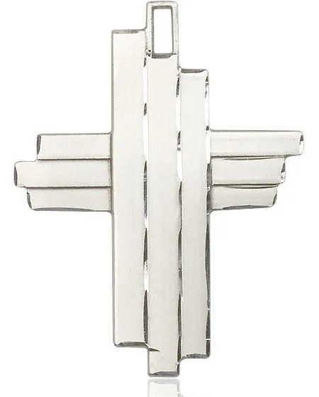 Sterling Silver Cross Pendant on Sterling Silver Chain