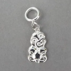 Sterling Silver Maori Tiki Charm
