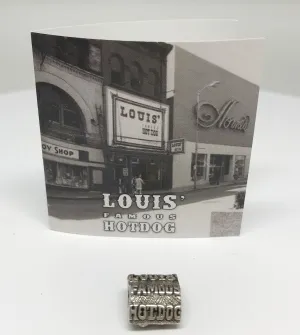Sterling Silver The Louis' Famous Hot Dog Wheeling Bead