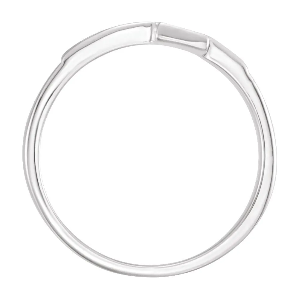 Sterling Silver The Rugged Cross® Chastity Ring with Packaging Size 11