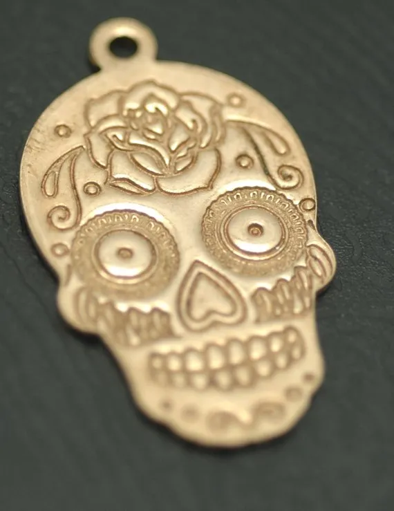 Sugar Skull Blank #4, Traditional Dia de los Muertos, Day of the Dead, 20G