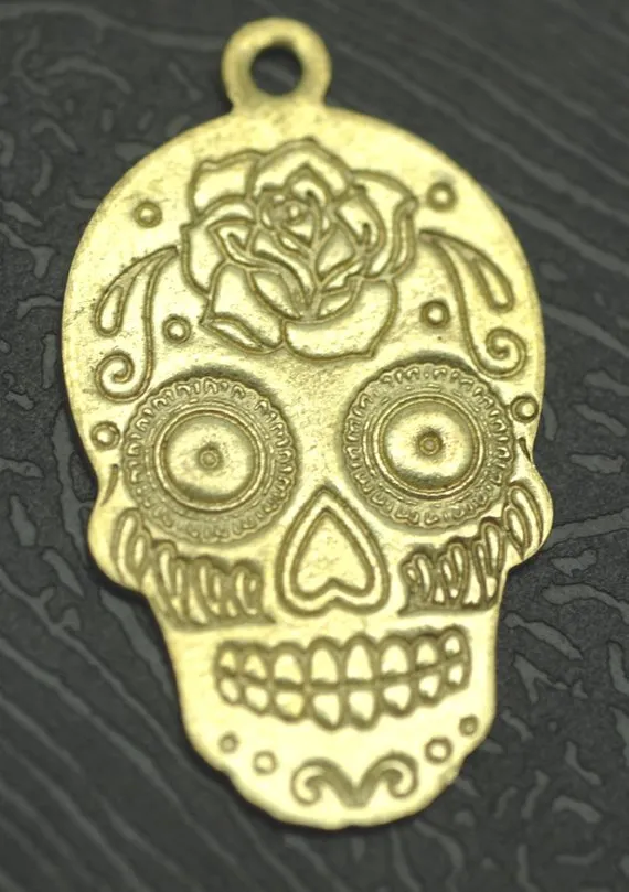 Sugar Skull Blank #4, Traditional Dia de los Muertos, Day of the Dead, 20G