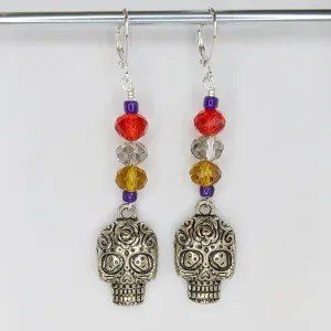Sugarskull Earrings & Stitch Markers