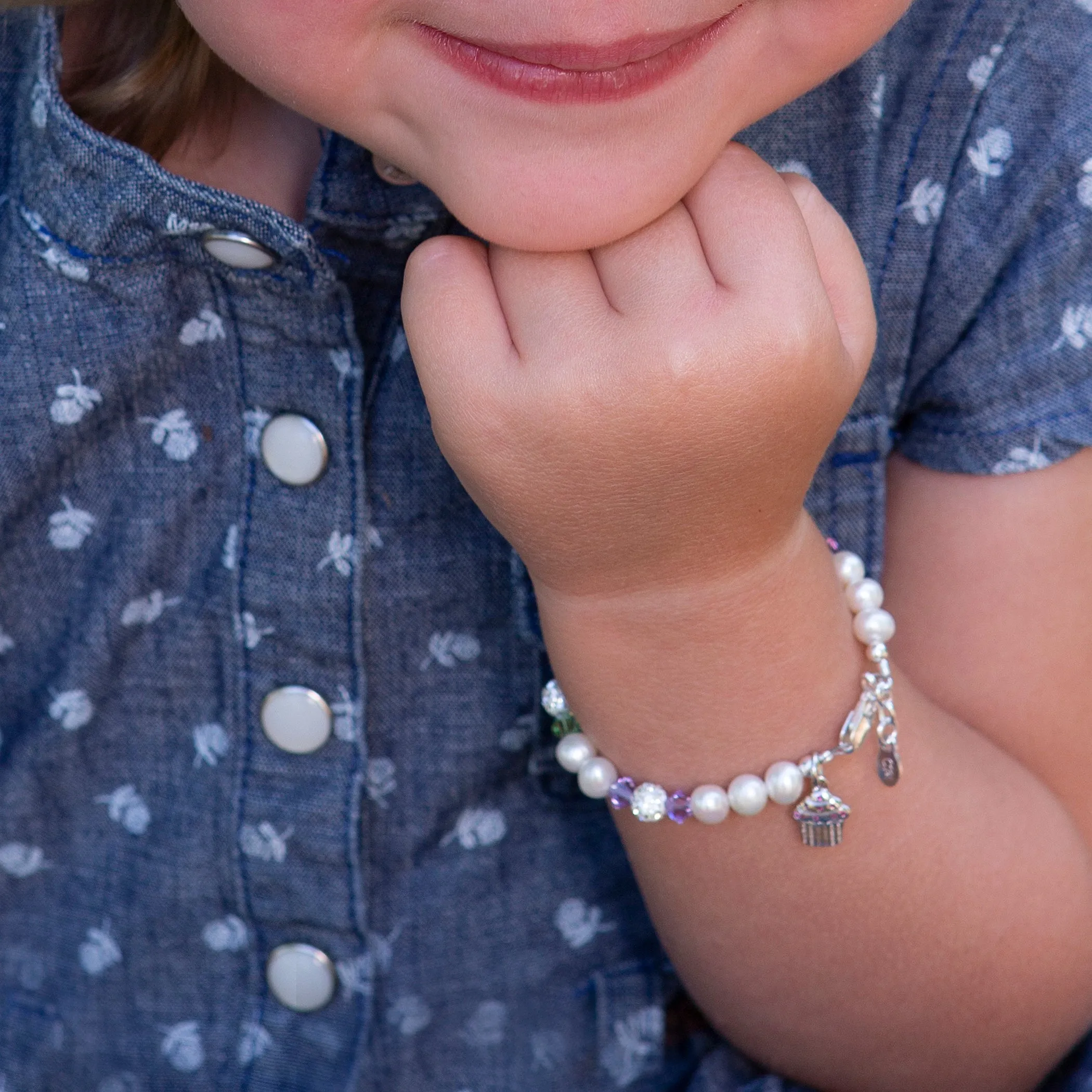 Sweet Cupcake (Multi) - Sterling Silver Cupcake Bracelet