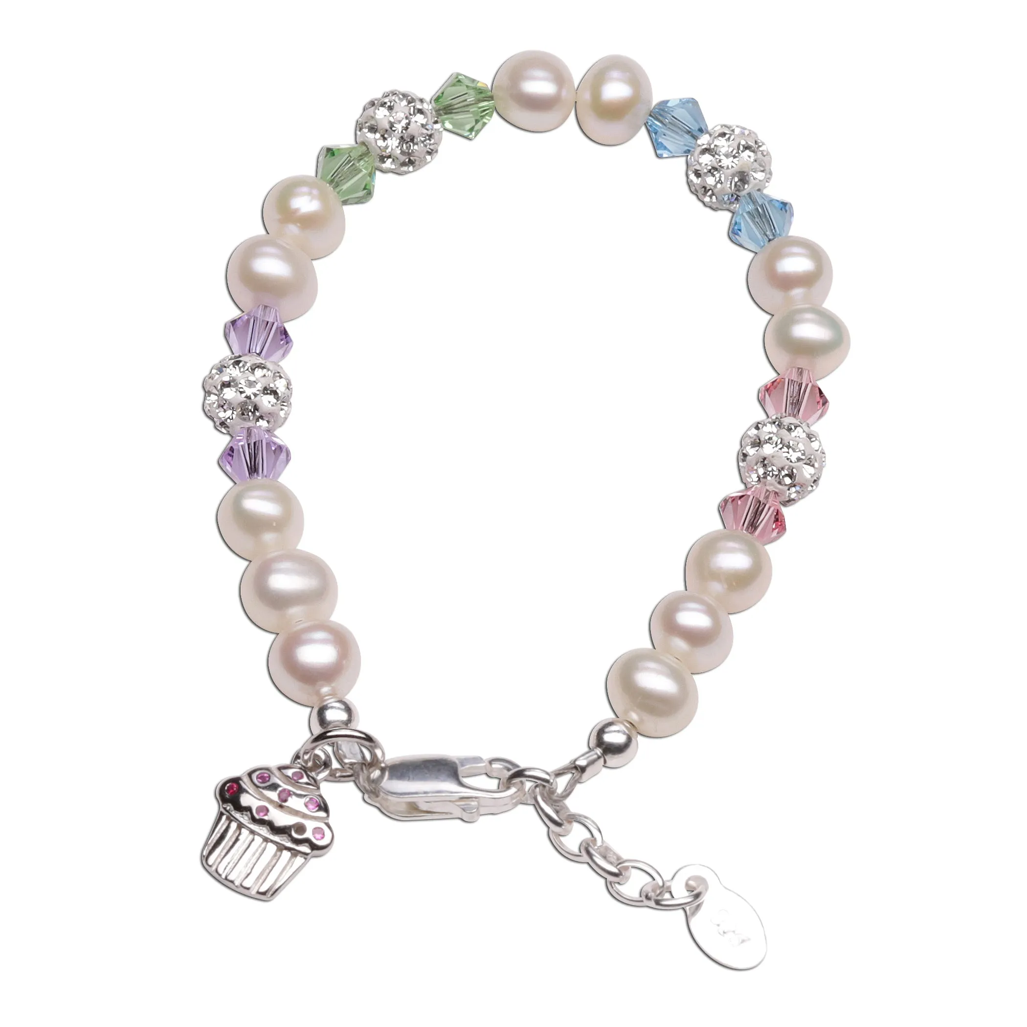 Sweet Cupcake (Multi) - Sterling Silver Cupcake Bracelet