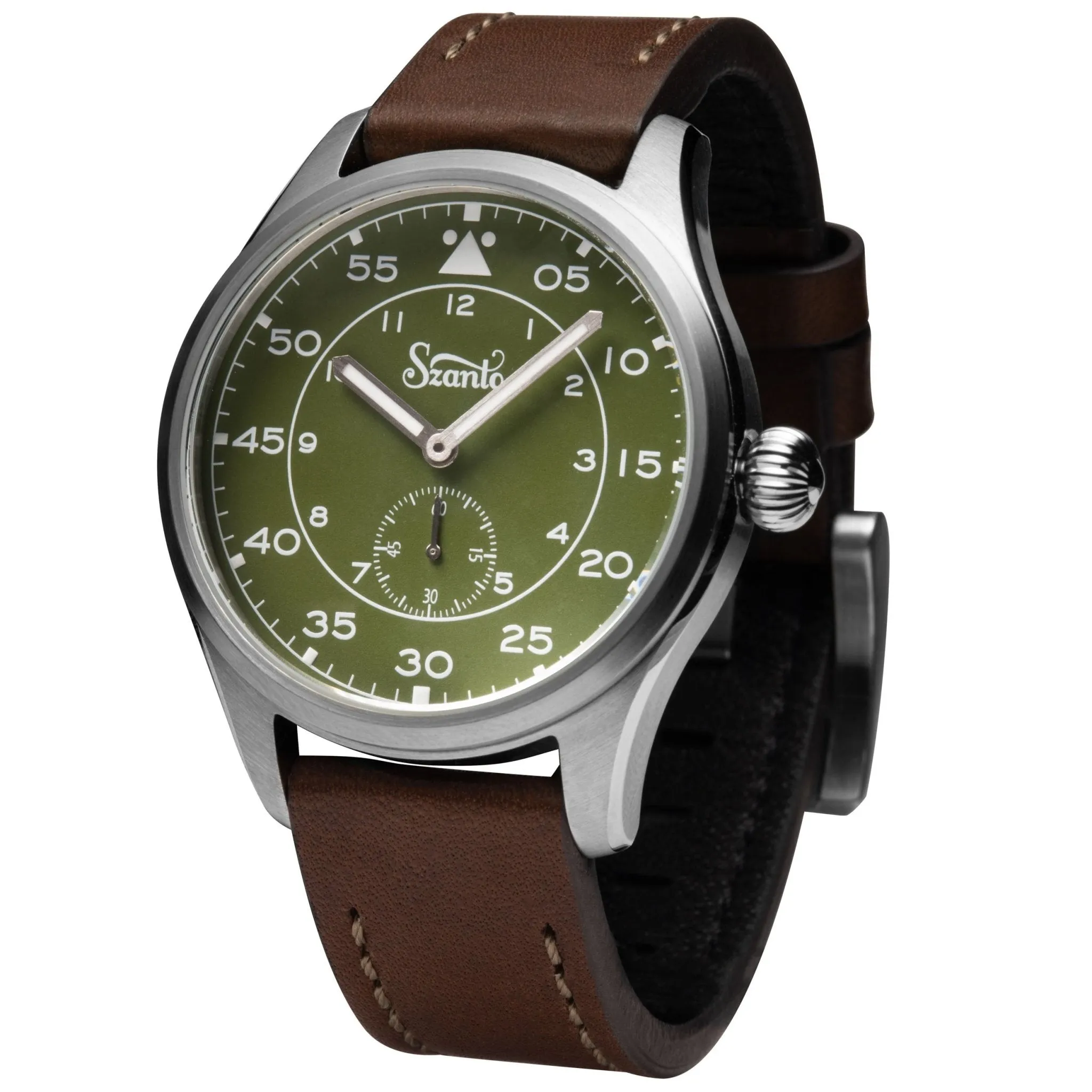 Szanto Heritage Aviator Green Brown