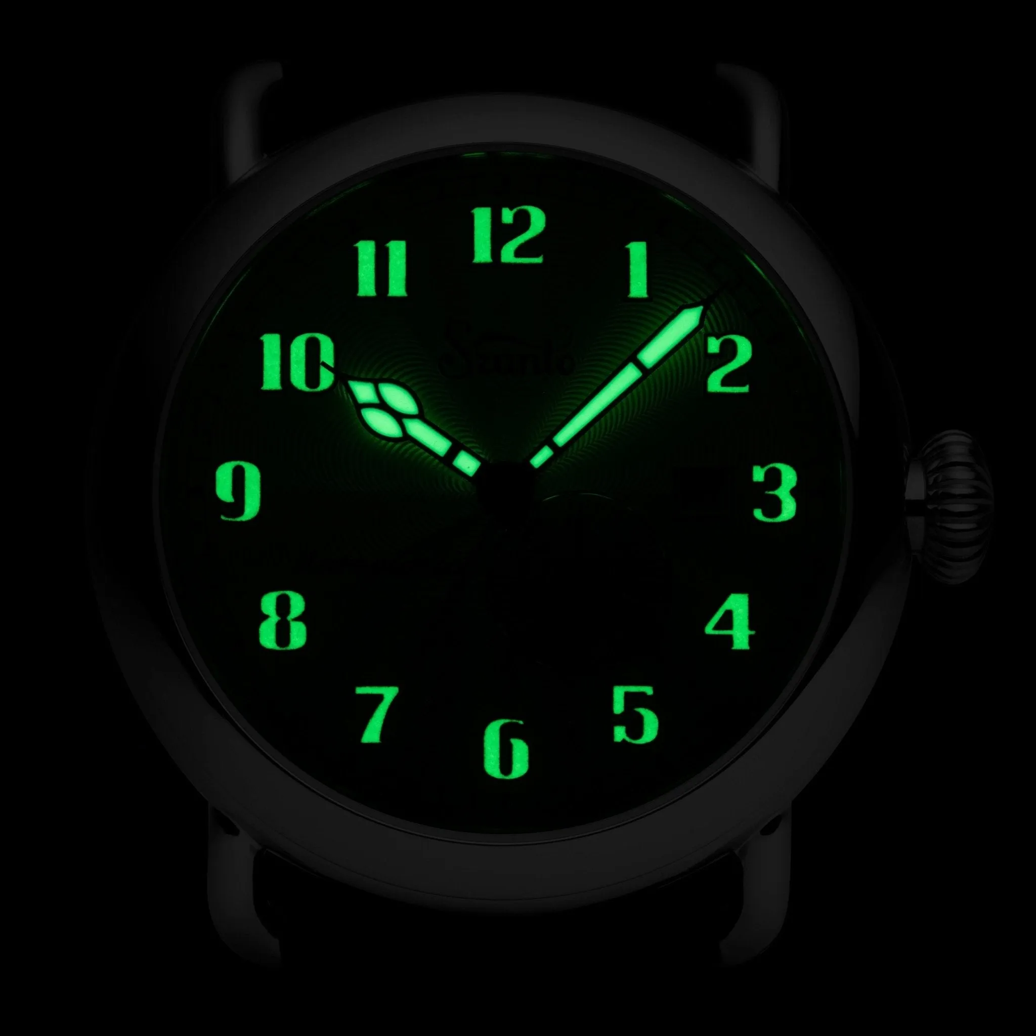 Szanto Officer's Classic Automatic Silver Brown